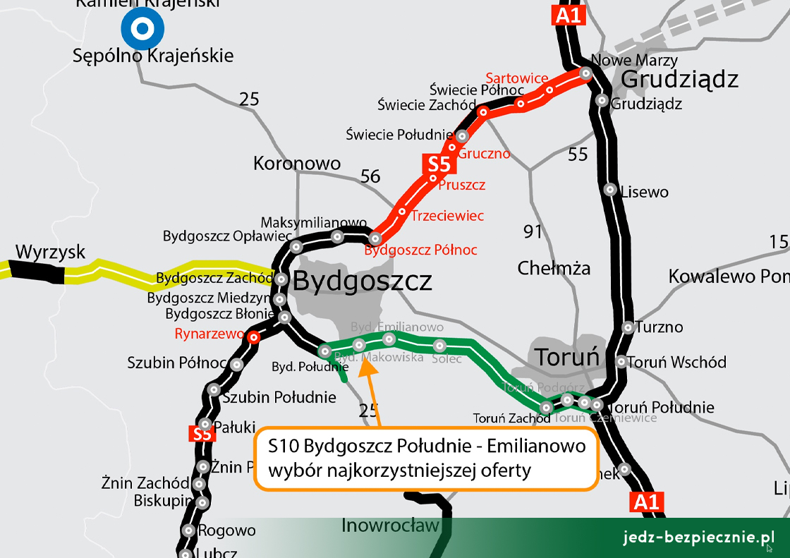 Polskie drogi - nowy zwycięzca przetargu S10 Bydgoszcz Południe - Emilianowo